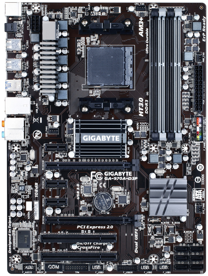 Gigabyte GA-970A-D3P Rev. 1.0 - Motherboard Specifications On MotherboardDB